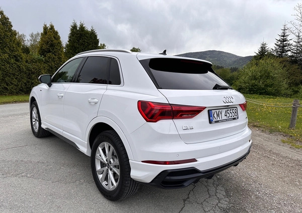 Audi Q3 cena 143000 przebieg: 18542, rok produkcji 2021 z Myślenice małe 781